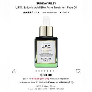 Sunday Riley UFO